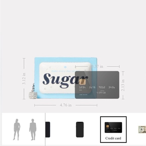 Kate Spade NWT 3D Sugar Packet Card Holder Coin Purse R$179 - Picture 11 of 11